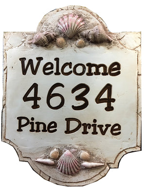 Shell Beach Sign Personalized