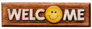 Smiley Face Welcome Sign