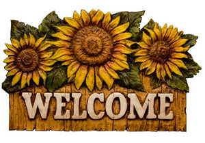 Sunflower Decor Welcome Sign