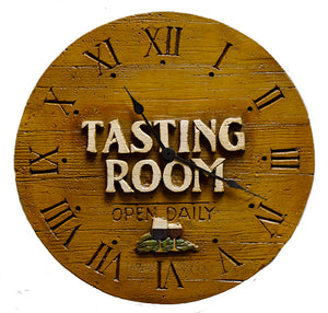 Tasting Room Wine Decor Clock  item 598CL