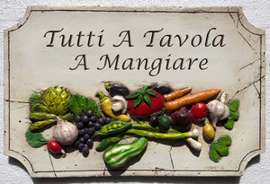 Italian Tutti a Tavola A Mangiare   Everyone to the table to eat