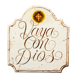 Vaya Con Dios, Go With God Spanish wall plaque