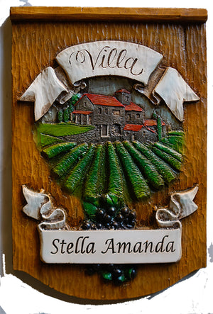 Personalized Italian wall plaque