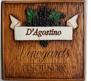 Vineyard personalized wall plaque