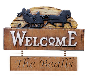 Vintage Personalized Welcome Sign
