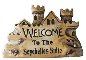 Welcome to our Castle Beach House Personalized Sign