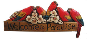Welcome to Paradise Tropical Welcome Sign #633C