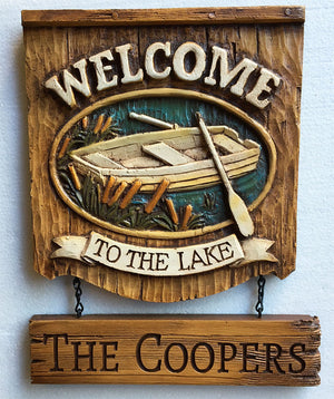 Welcome to the Lake sign, item 419