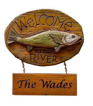 Welcome to the River Sign Personalized with your name