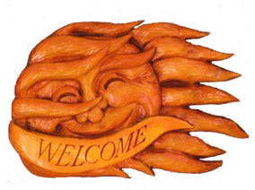 Windy Sun Welcome Sign