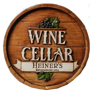 Wine Cellar Barrel Personalized