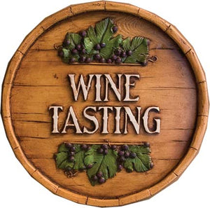 Wine Tasting Wine Barrel wall plaque