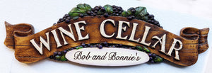 Wine Cellar Personalized Sign item 592P