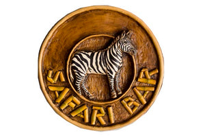 Zebra sign with Safari Bar   item  991